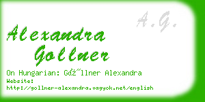 alexandra gollner business card